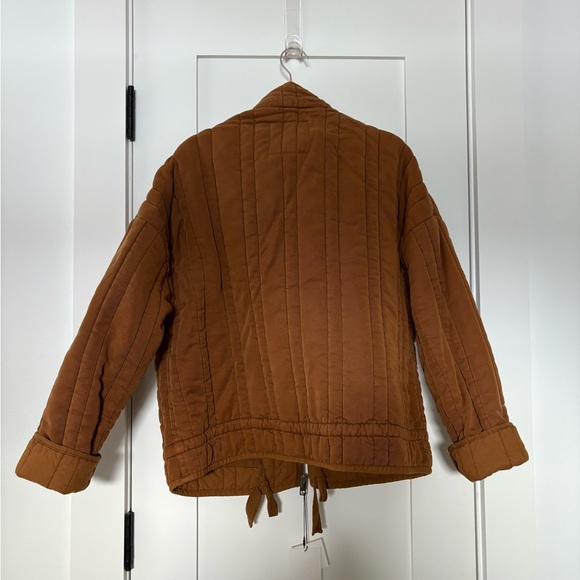 NWT Zara Washed Effect Quilted Jacket - Picture 10 of 12